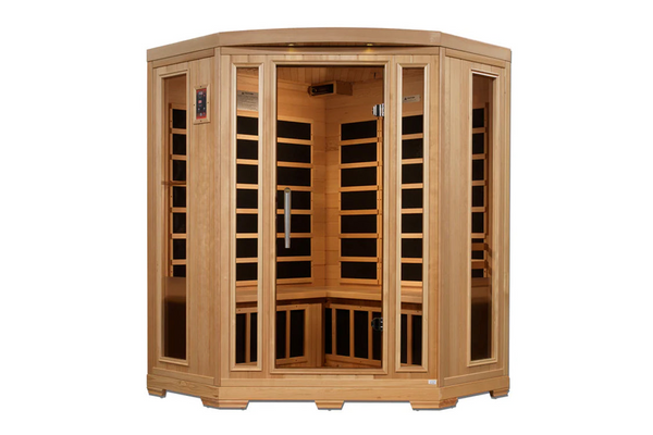 New 2026 Pro 6 "Rebecca" 3 Person Corner Near Zero EMF Far Infrared Sauna