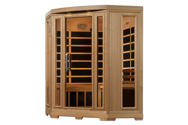New 2026 Pro 6 "Rebecca" 3 Person Corner Near Zero EMF Far Infrared Sauna