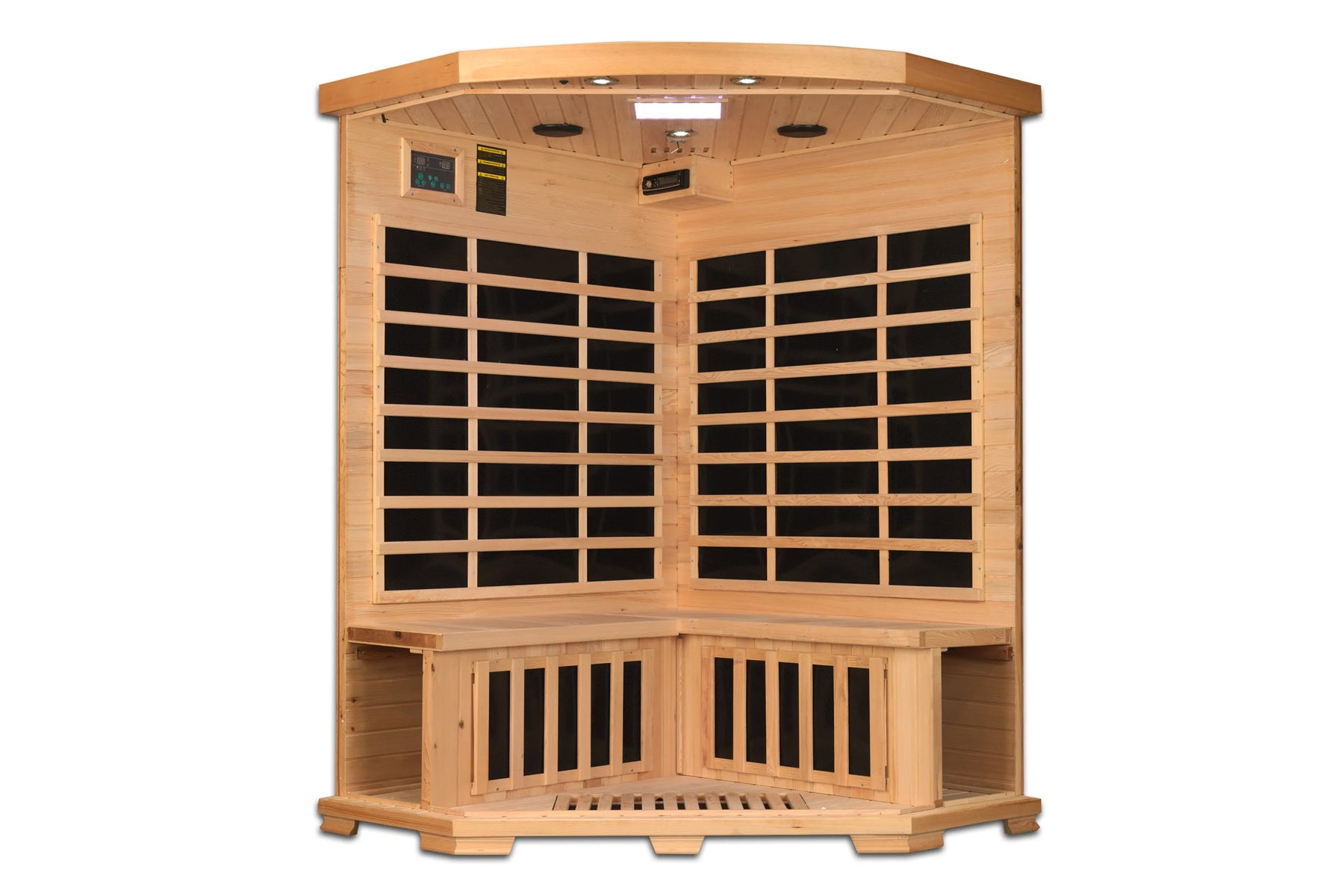 New 2026 Pro 6 "Rebecca" 3 Person Corner Near Zero EMF Far Infrared Sauna