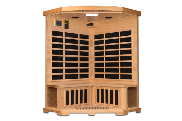 New 2026 Pro 6 "Rebecca" 3 Person Corner Near Zero EMF Far Infrared Sauna
