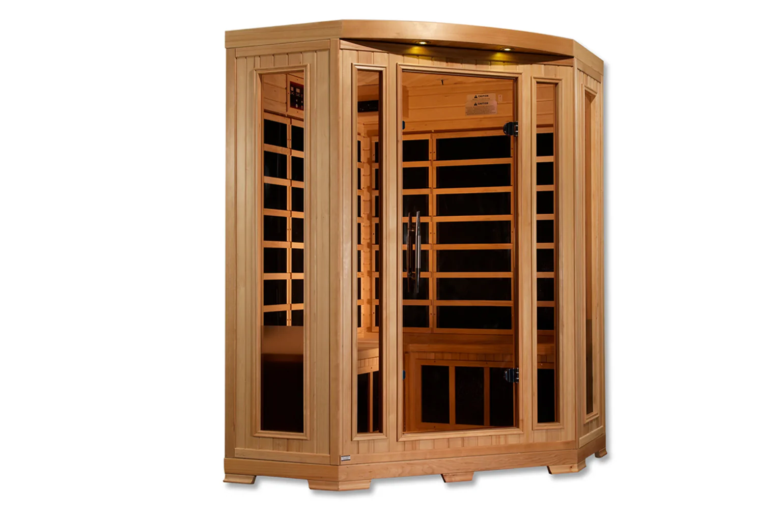 New 2026 Pro 6 "Rebecca" 3-Person Corner Near Zero EMF Far Infrared Sauna