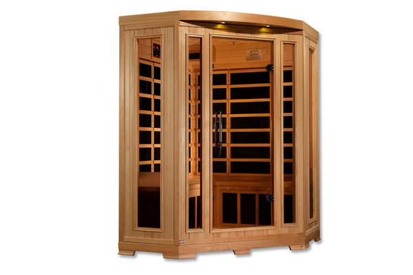 New 2026 Pro 6 "Rebecca" 3-Person Corner Near Zero EMF Far Infrared Sauna