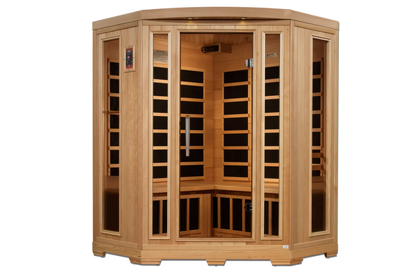 New 2026 Pro 6 "Rebecca" 3-Person Corner Near Zero EMF Far Infrared Sauna