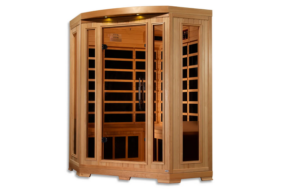 New 2026 Pro 6 "Rebecca" 3-Person Corner Near Zero EMF Far Infrared Sauna