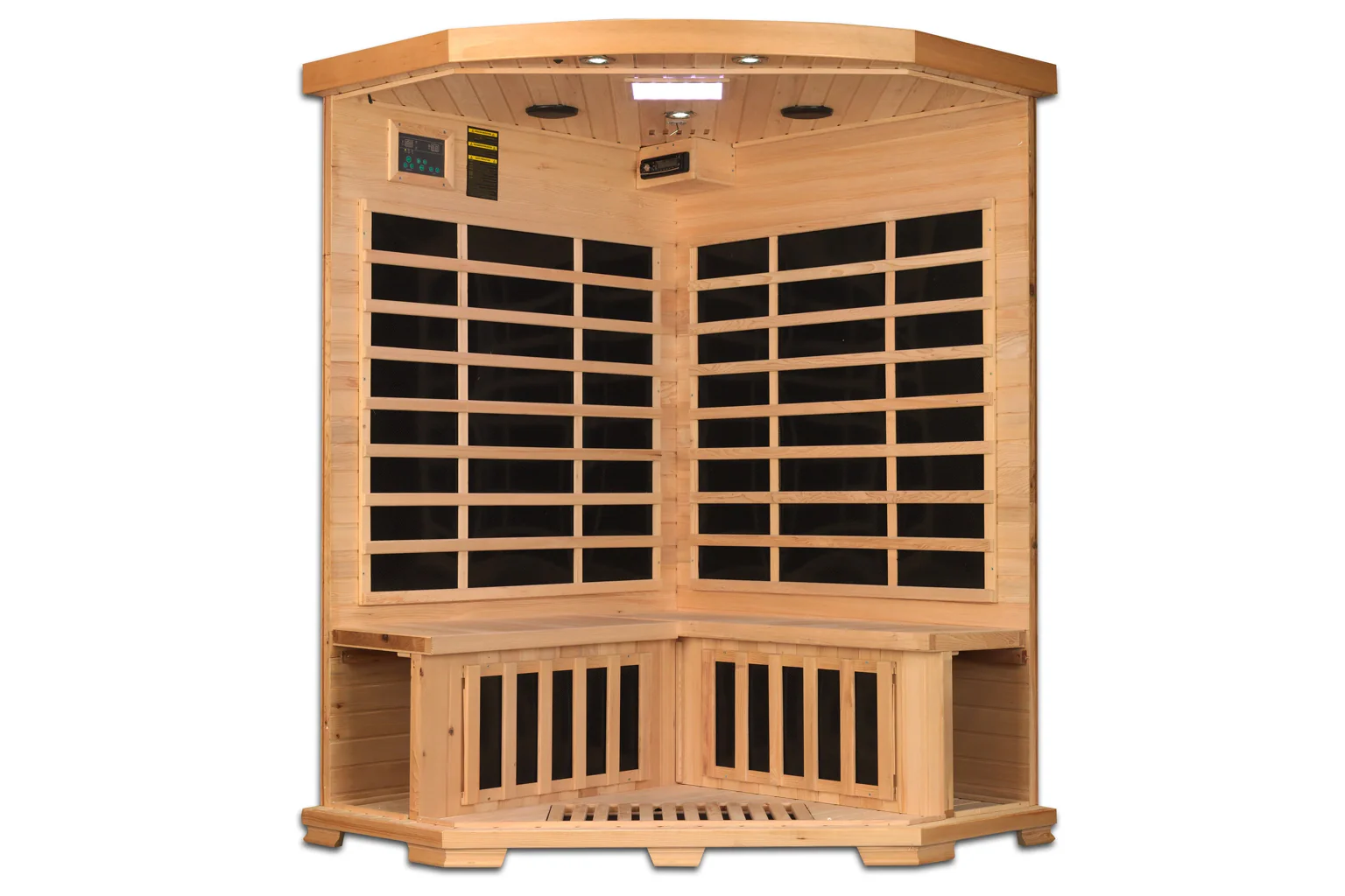 New 2026 Pro 6 "Rebecca" 3-Person Corner Near Zero EMF Far Infrared Sauna