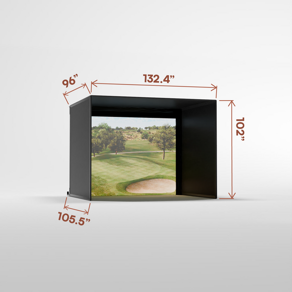 Pro Golf Simulator Enclosure Kit with Impact Screen