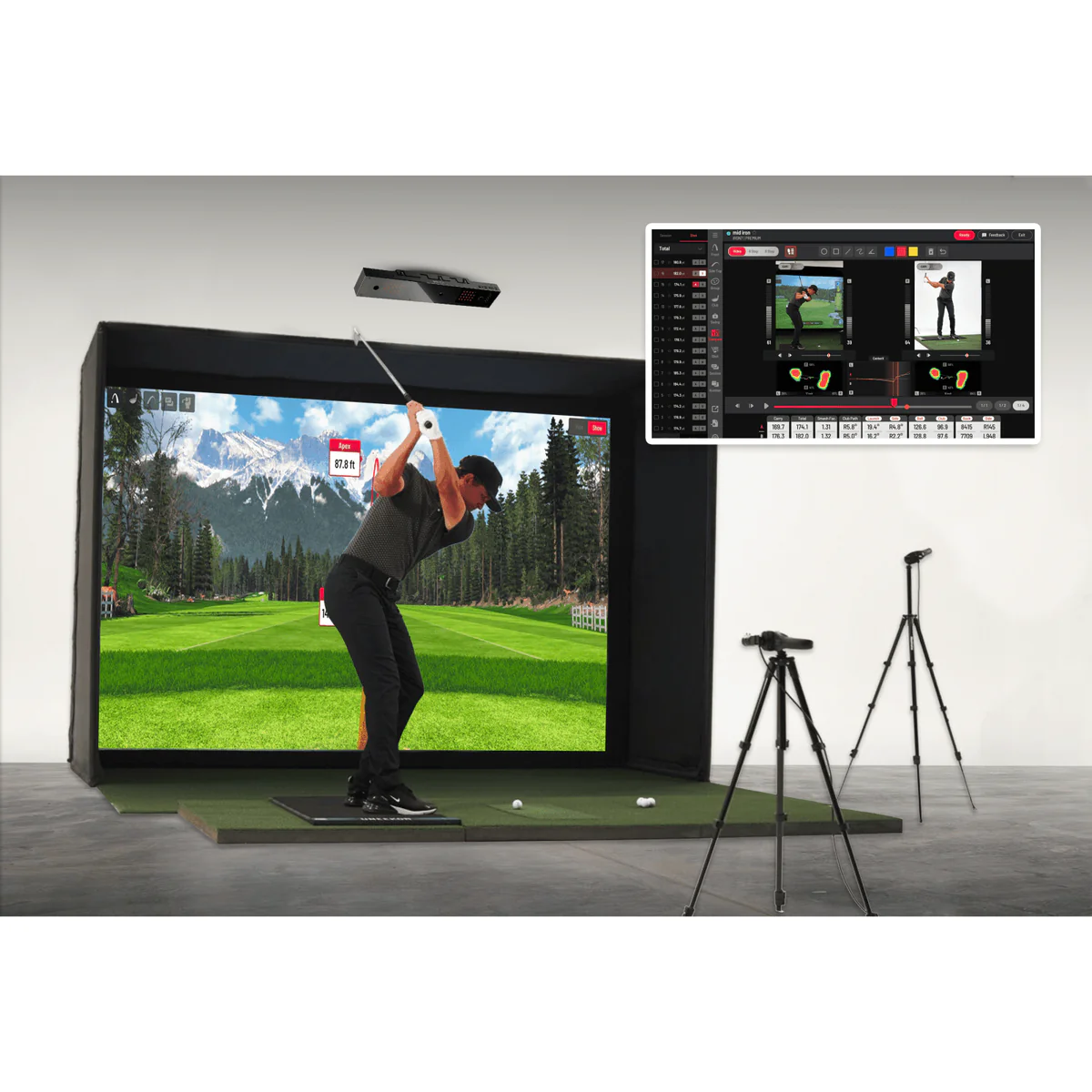 Uneekor EYE XO2 W10 Golf Simulator Package
