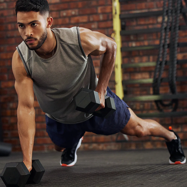 Rubber Hex Dumbbell