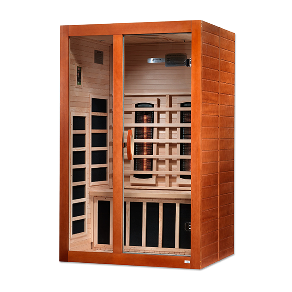 New 2026 Santiago 2 Person Full Spectrum Infrared Sauna - Canadian Hemlock