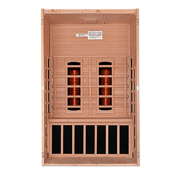 New 2026 Santiago 2 Person Full Spectrum Infrared Sauna - Canadian Hemlock