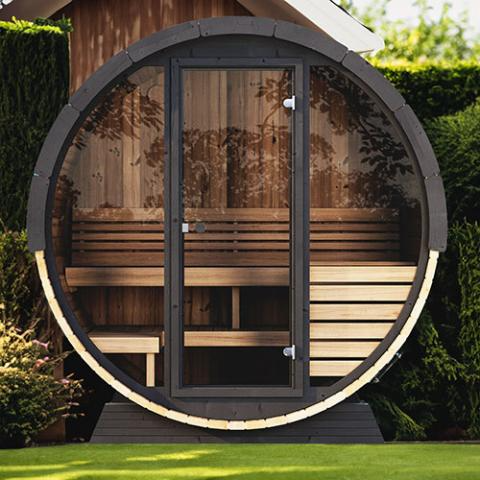 Model EE6G 4 Person Traditional Barrel Sauna
