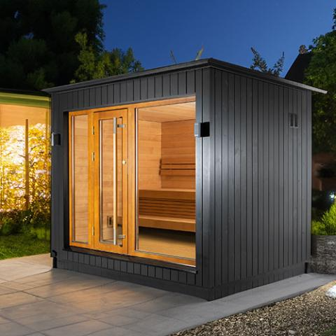 SaunaLife Model G7 6 Person Traditional Outdoor Sauna