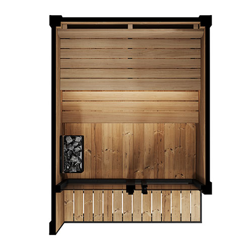 GL4 4 Person Outdoor Sauna Kit