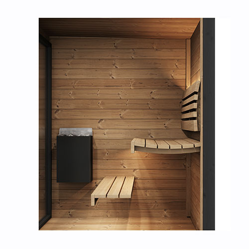 GL4 4 Person Outdoor Sauna Kit