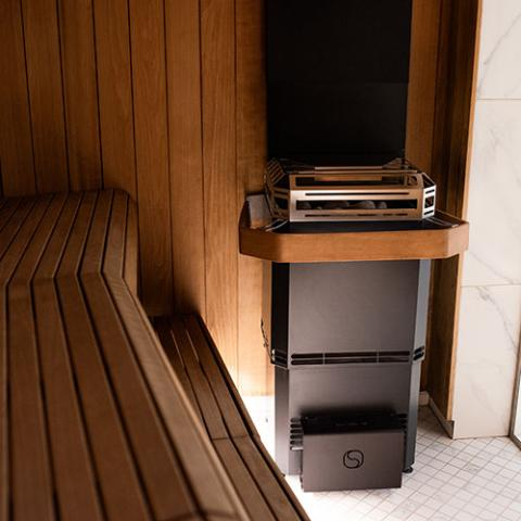 Saunum Air 10 | 9.6kW Black Steel Finish Sauna Heater Package