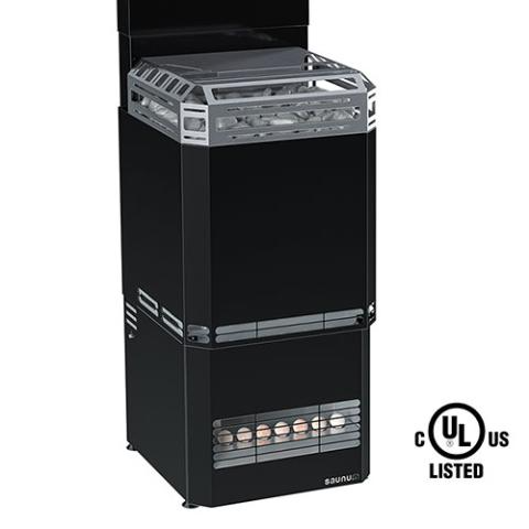 Saunum Air 10 | 9.6kW Black Steel Finish Sauna Heater Package