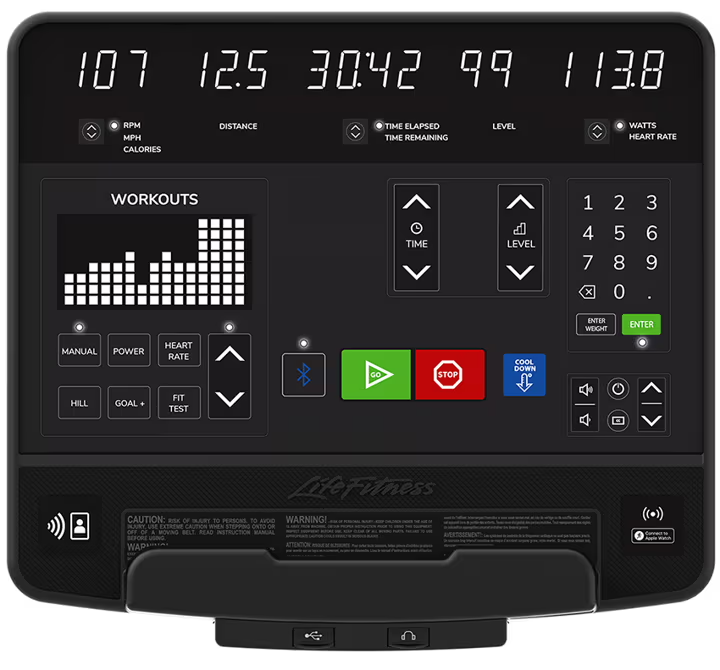 Life Fitness Club Series + Recumbent Lifecycle Bike