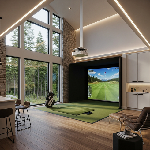 Uneekor EYE Mini Lite Studio Complete Golf Simulator Package