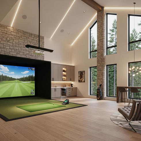 Garmin Approach R50 Studio Complete Golf Simulator Package