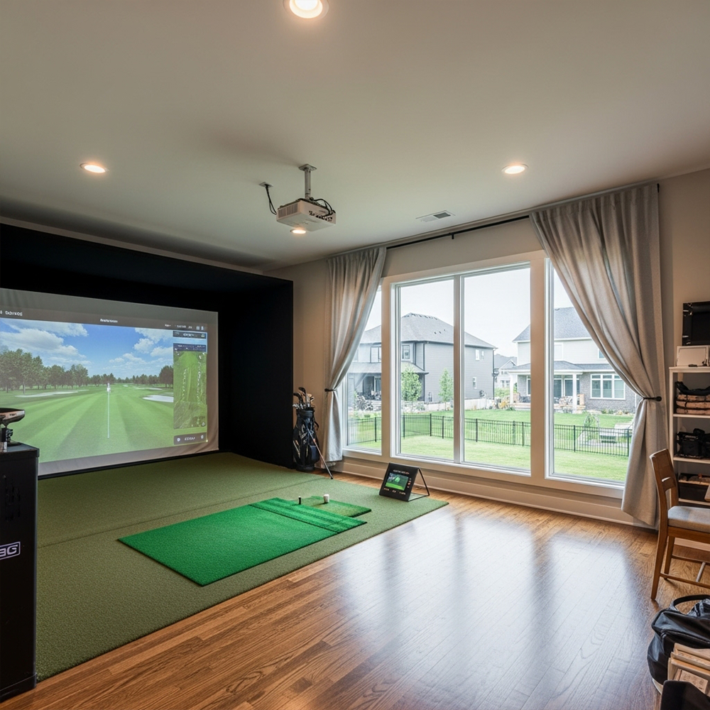 Uneekor EYE Mini Lite W12 Golf Simulator Package