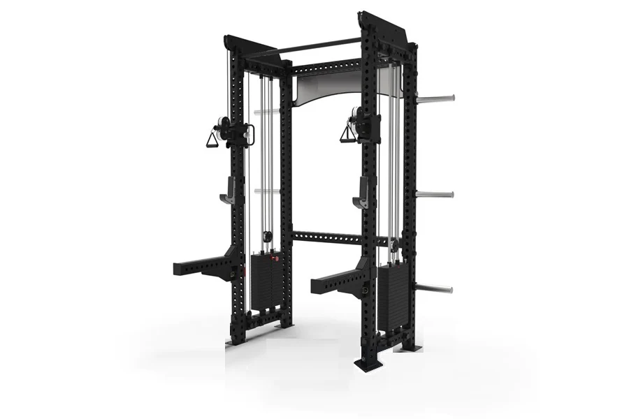 Warrior 1.0 Cable Crossover Pulley Power Rack Gym System – Sparks ...