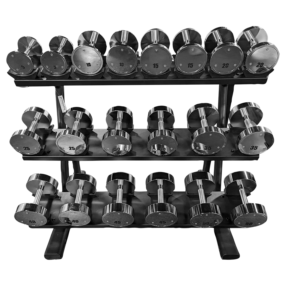 Warrior 5-50lb Chrome Dumbbell Set