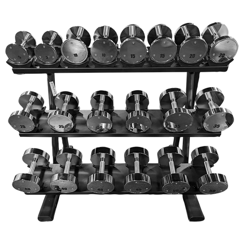 Warrior 5-50lb Chrome Dumbbell Set
