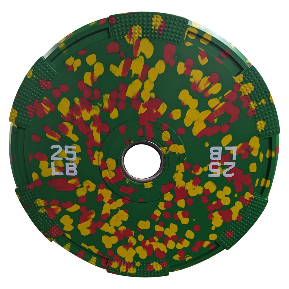 Warrior Color Dot Rubber Bumper Plates
