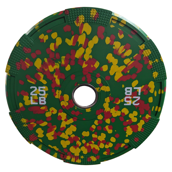 Warrior Color Dot Rubber Bumper Plates