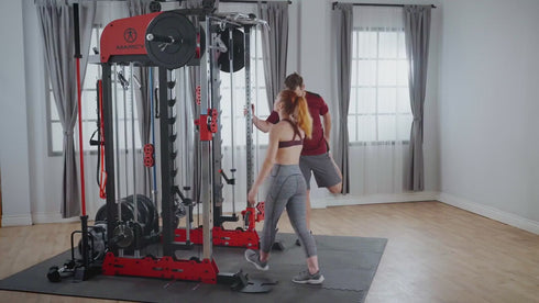 Multifuncional Gym MARCY Pro Deluxe Smith Cage SM-7553 Sistema