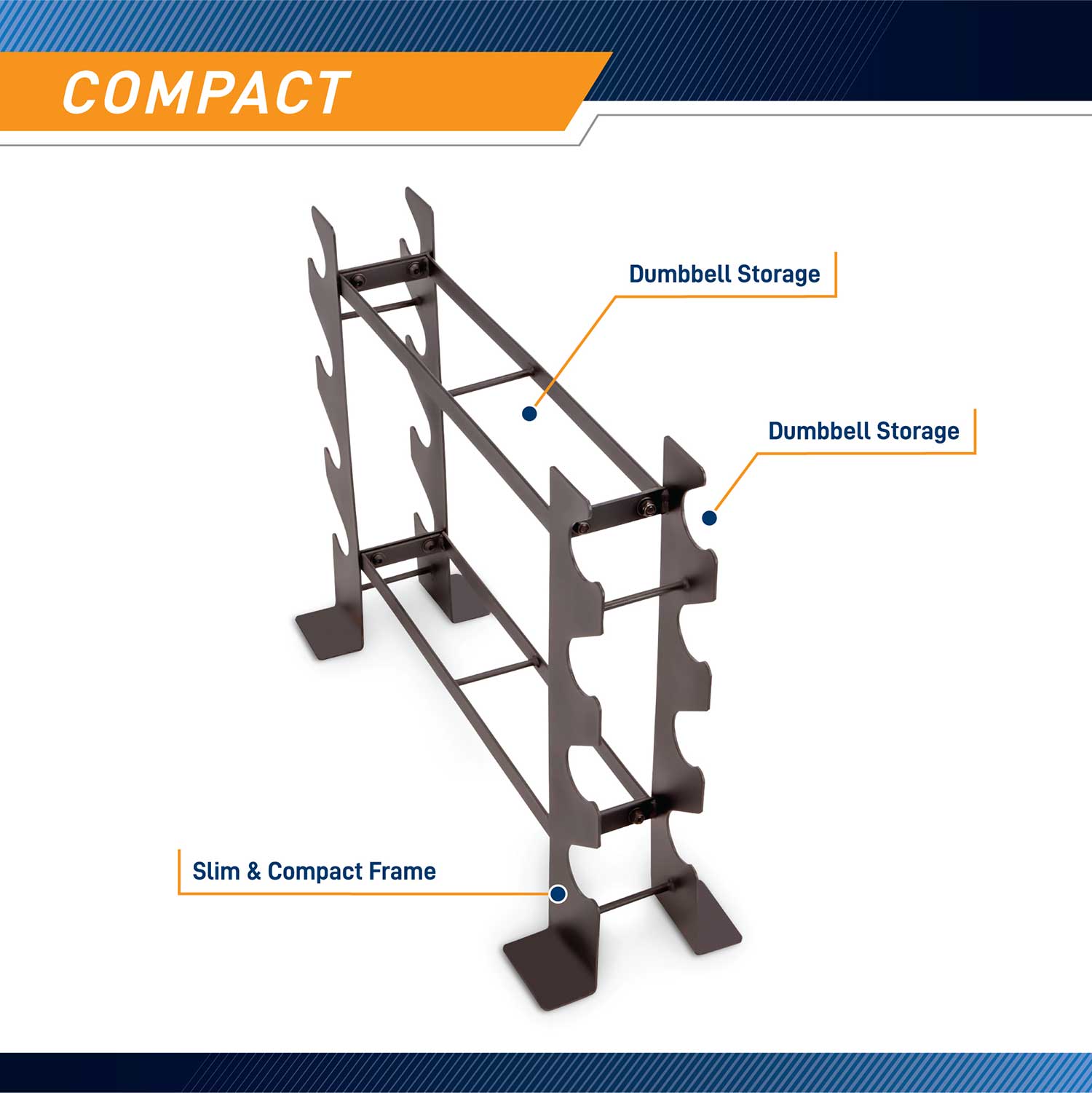 Marcy Compact Dumbbell Rack | DBR-56