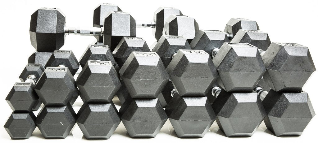 Rubber Hex Dumbbell
