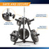 Marcy 6-Peg Olympic Weight Plate Tree and Vertical Bar Holder | PT-5757