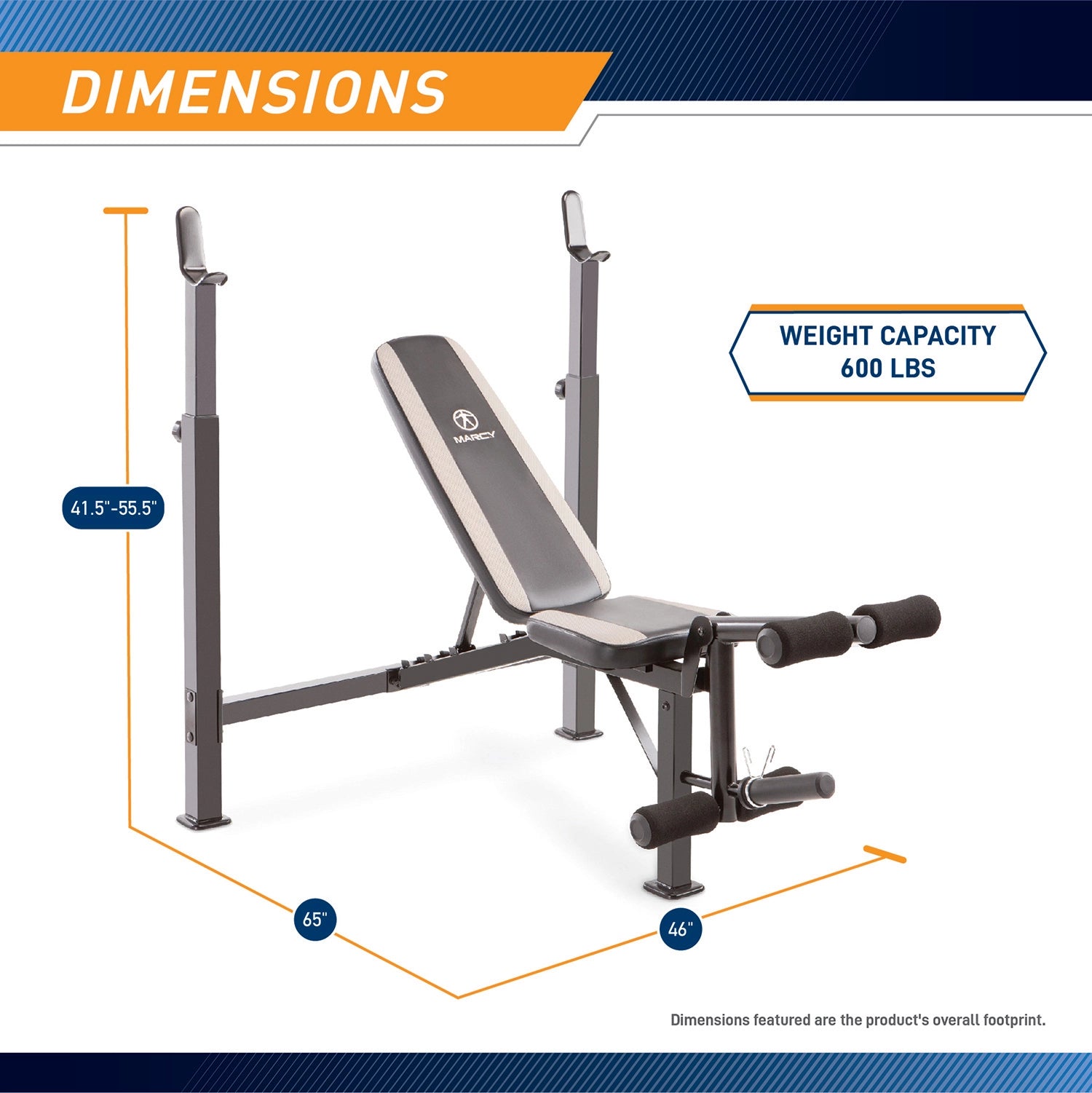 Marcy Olympic Multipurpose Weightlifting Workout Bench| MWB-4491 Marcy Olympic Multipurpose Weightlifting Workout Bench| MWB-4491