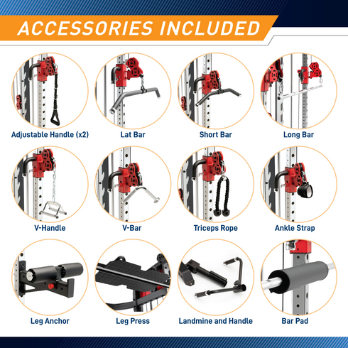 Marcy Pro Deluxe Smith Cage Home Gym System SM 7553 Sparks Fitness Equipment