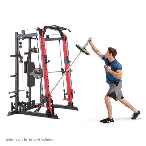 Marcy Smith Machine Cage System with Pull Up Bar and Landmine Statio Sparks Fitness Equipment