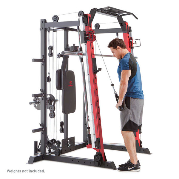 Marcy Smith Machine / Cage System with Pull-Up Bar and Landmine Station | SM-4033