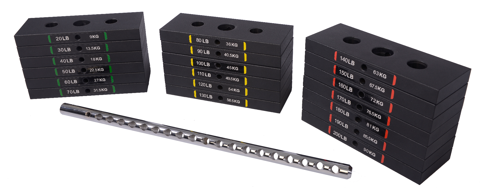 Powertec Weight Stack Set 190 lbs.