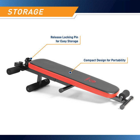 Marcy Folding Utility Bench w Headrest Slant Board SB 4606 Sparks Fitness Equipment