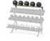 Batca FZ-11 3 Tier 6' Dumbbell/Kettlebell Rack